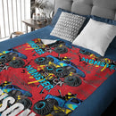 Personalized Monster Truck Name Custom Blanket, Customized Kids Birthday Gift Ideas