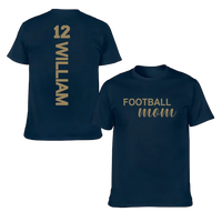 Love football - Personalised Name And Number T-Shirt - A Gift for Family,Players