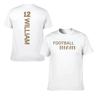 Love football - Personalised Name And Number T-Shirt - A Gift for Family,Players