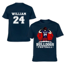 American Football - Personalised Character, Team Name, Name And Number T-shirt - A Gift for Football Players,Lovers