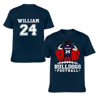American Football - Personalised Character, Team Name, Name And Number T-shirt - A Gift for Football Players,Lovers