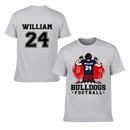 American Football - Personalised Character, Team Name, Name And Number T-shirt - A Gift for Football Players,Lovers