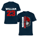 Football Helmet - Personalised Helmets And Name T-shirt - A Gift for Football Players,Lovers