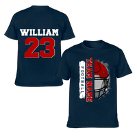 Football Helmet - Personalised Helmets And Name T-shirt - A Gift for Football Players,Lovers