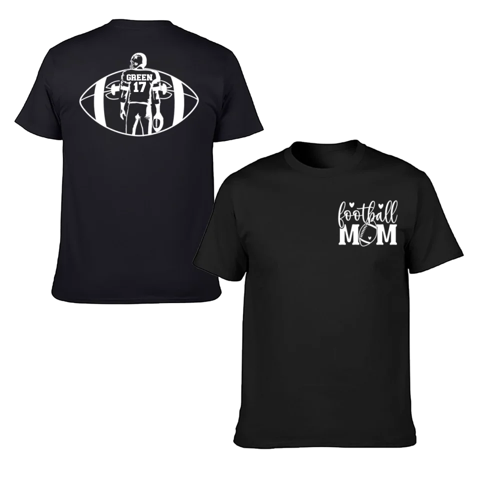Support Football - Personalised Matchday 2 Sided T-Shirt - A Gift For Mom