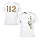 Game Day - Personalised Name And Number 2 Sided T-Shirt - A Gift For Football Supporters,Players
