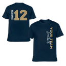 Game Day - Personalised Name And Number 2 Sided T-Shirt - A Gift For Football Supporters,Players