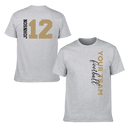 Game Day - Personalised Name And Number 2 Sided T-Shirt - A Gift For Football Supporters,Players