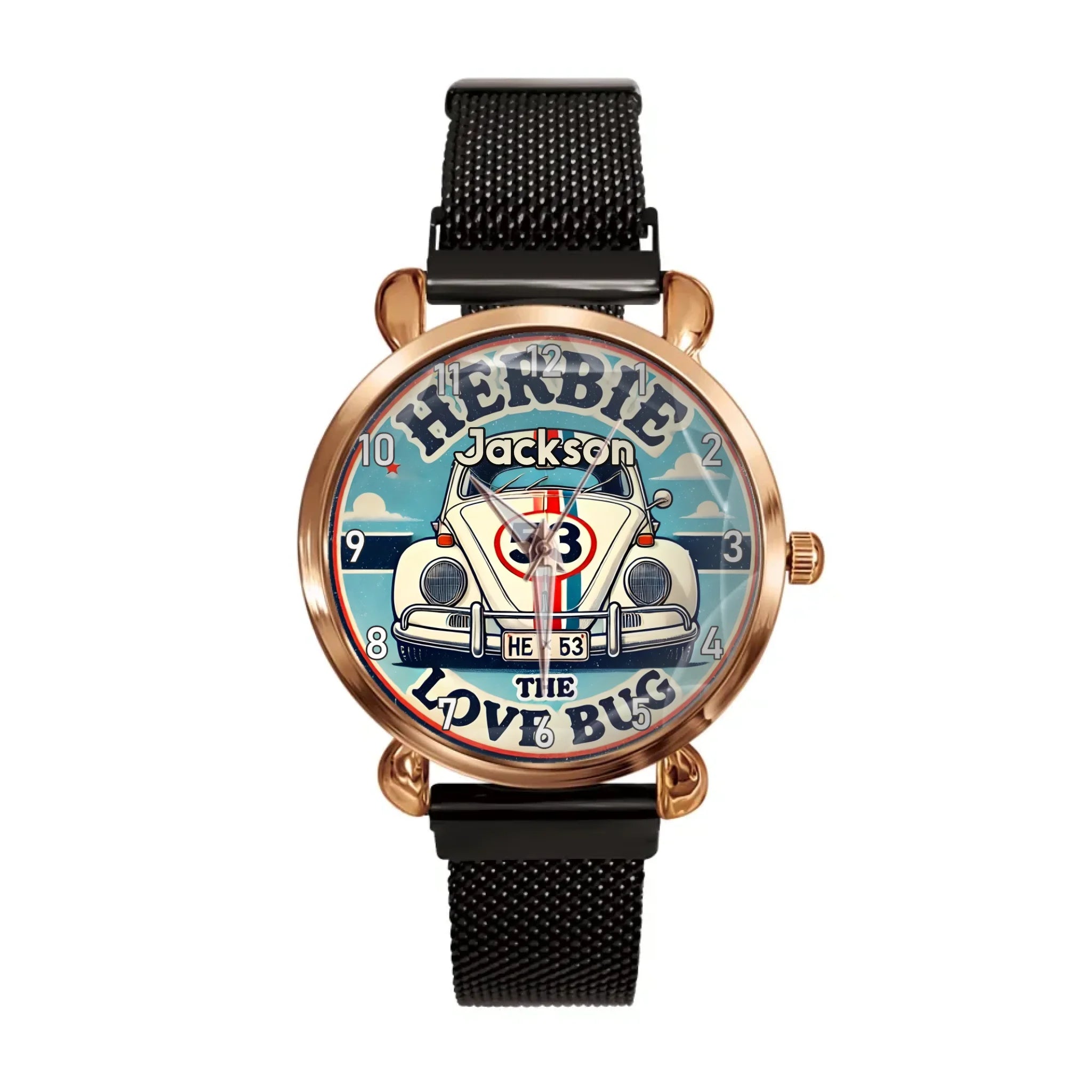 Customized Vintage Automobile Timepiece – Personalized Name Engraved Car-patterned Watch - A Gift For Friend,Family,Car Lovers