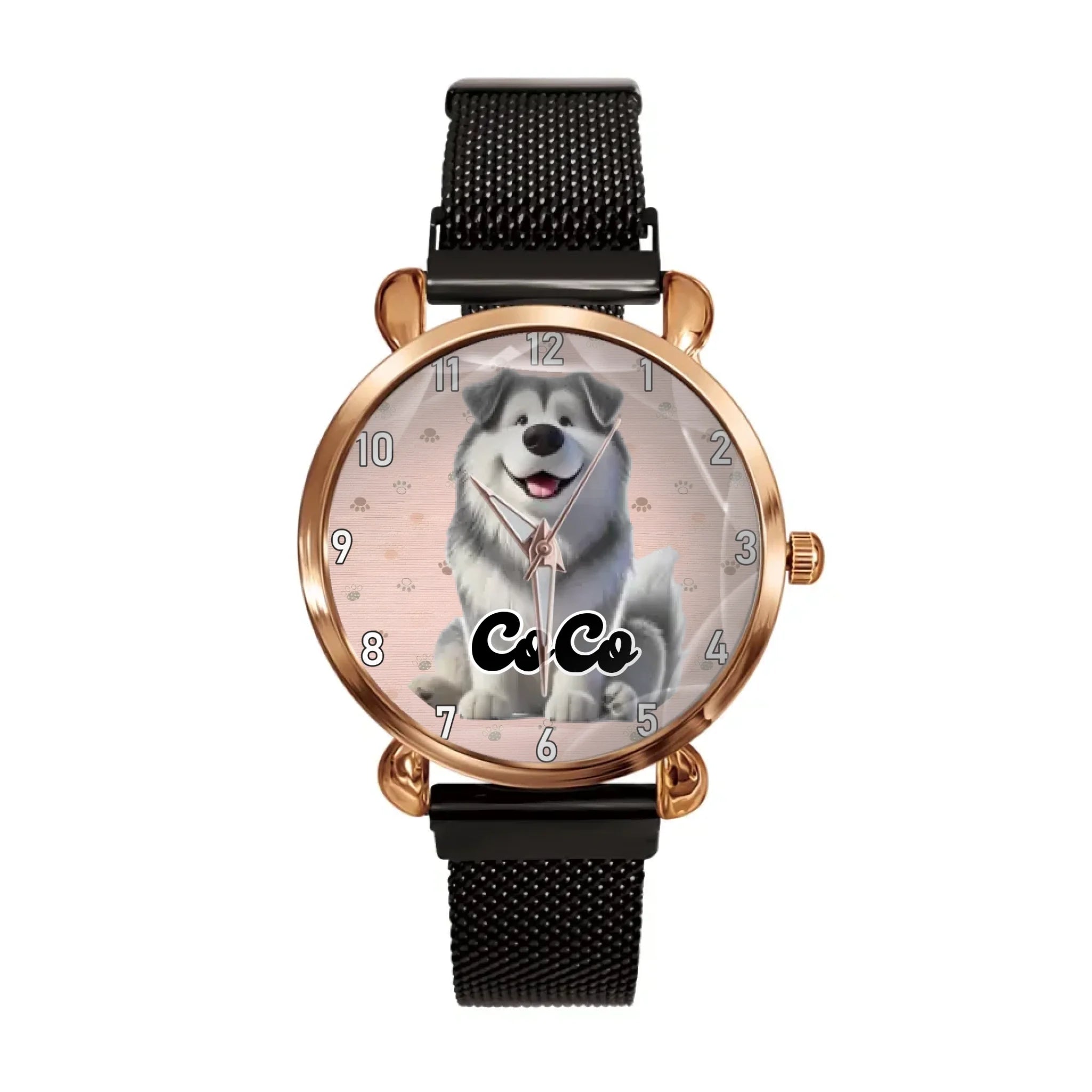 Customized Pet-Themed Watch – Personalized Timepiece with Your Pet’s Image & Name – A Perfect Gift for Pet Lovers
