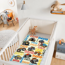 Crazy Truck Blanket - Gifts for Kids - Personalized Name Blanket