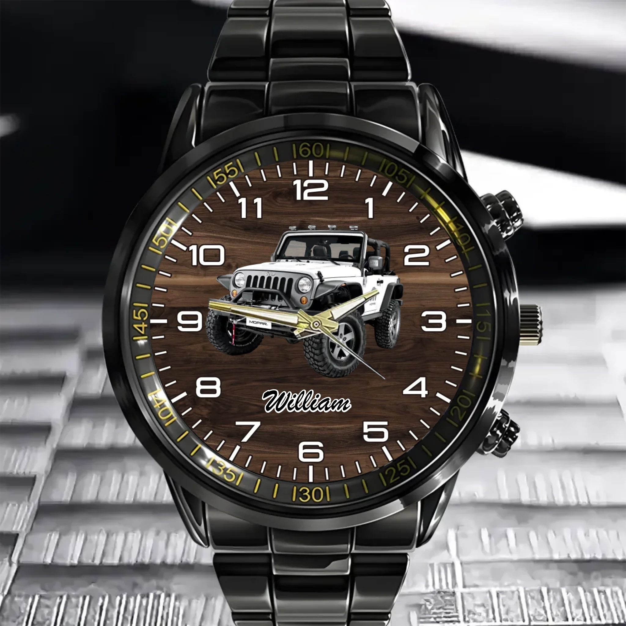 Customized Jeep-themed Watch - Personalized Photo Jeep Watche - A Gift For Friend,Family,Jeep Lover