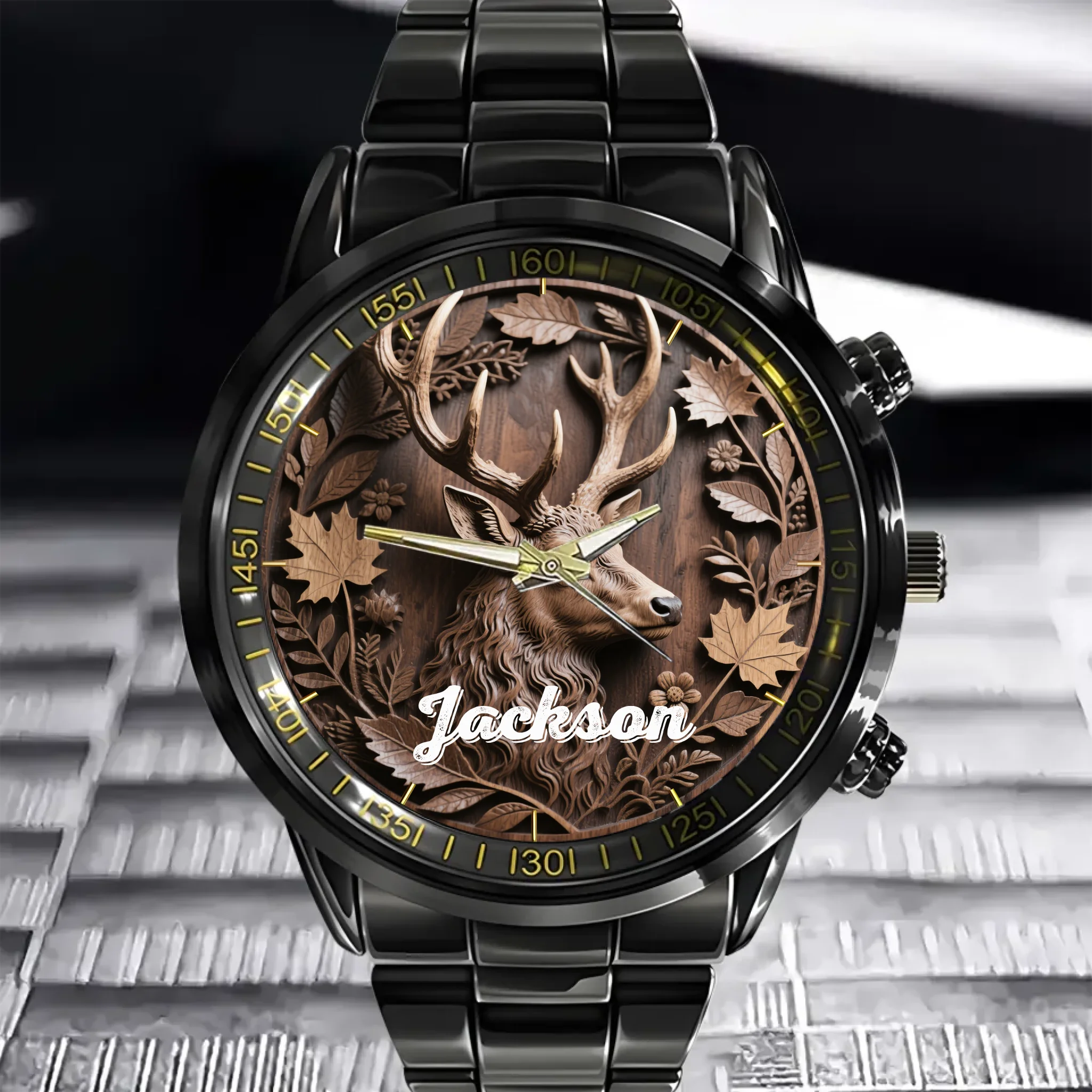 Timeless Hunt – Personalized Buck Hunter’s Watch