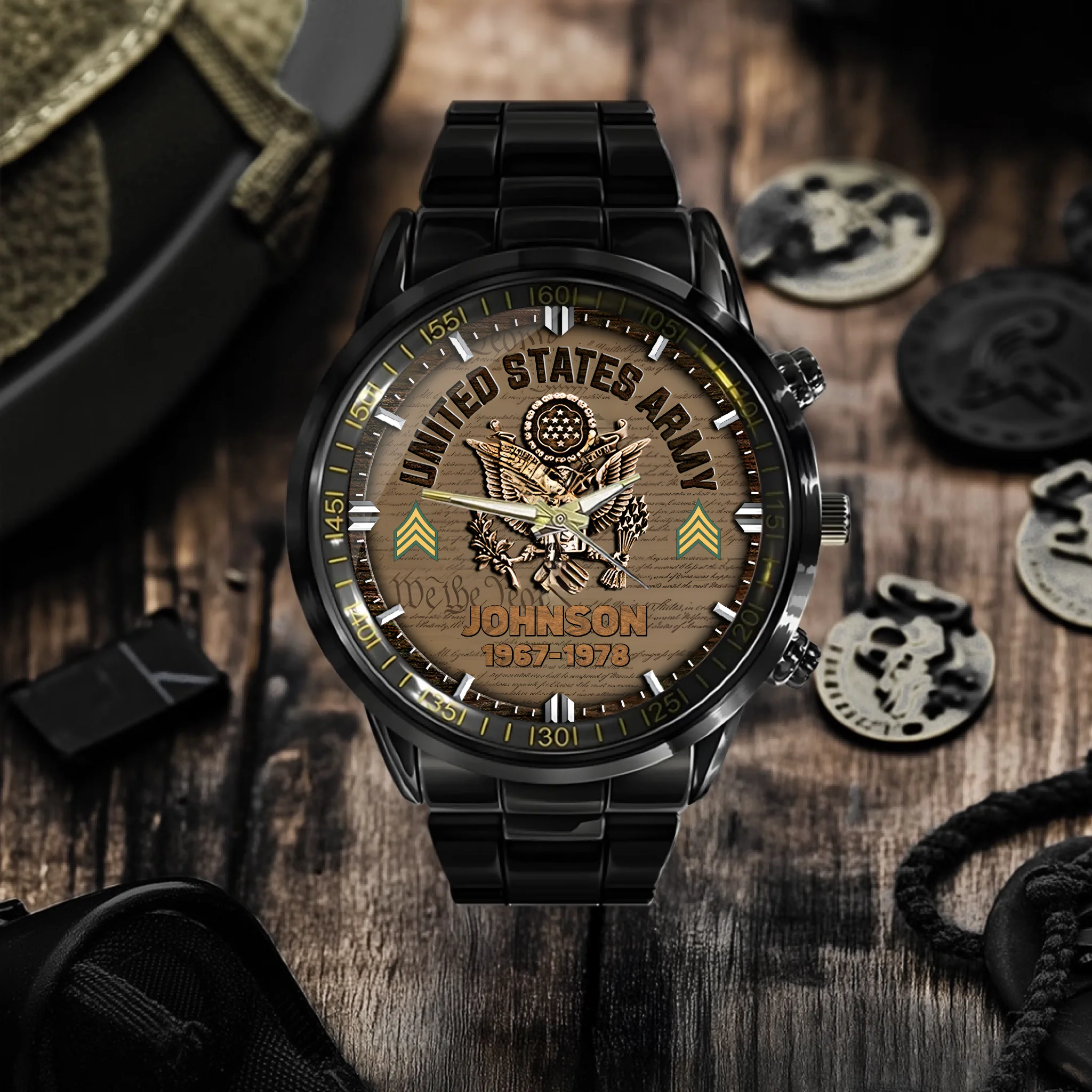 American Military Watch - Personalized Retro color scheme Watch
