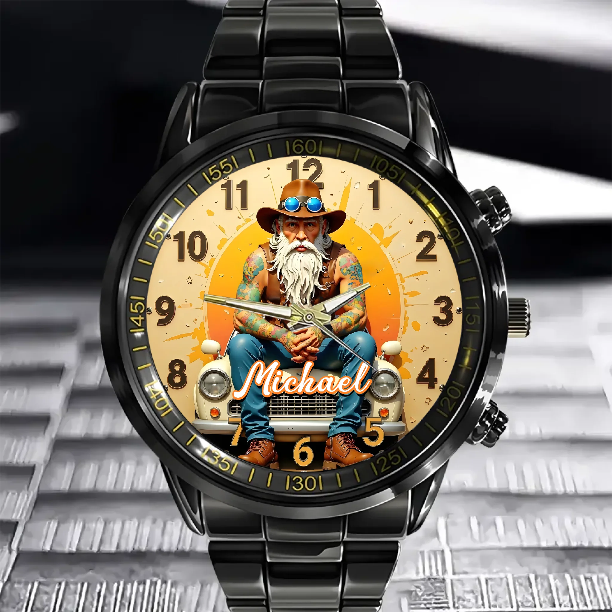 Vintage Antique Car Customized Watch – Personalized Name
