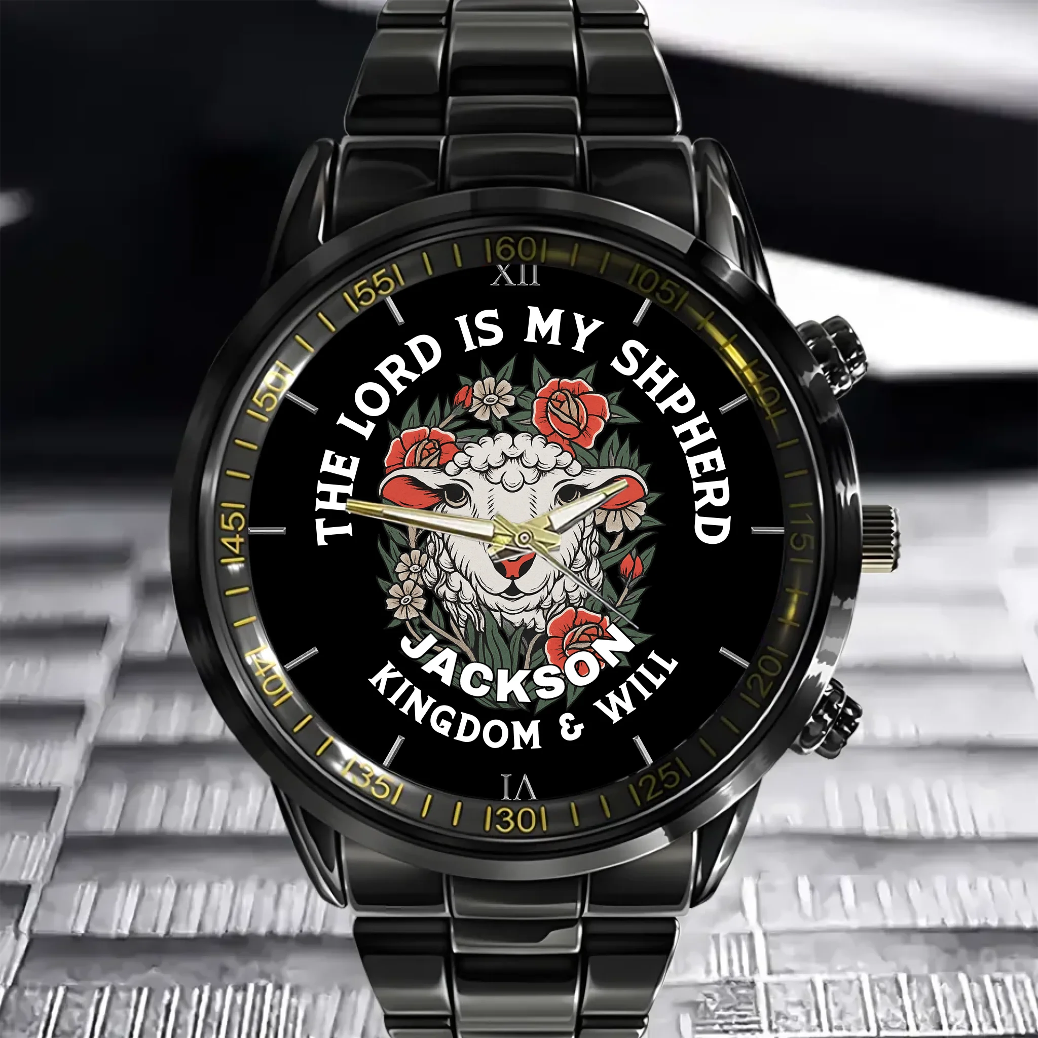 The Lord is My Shpherd - Personalized Watch