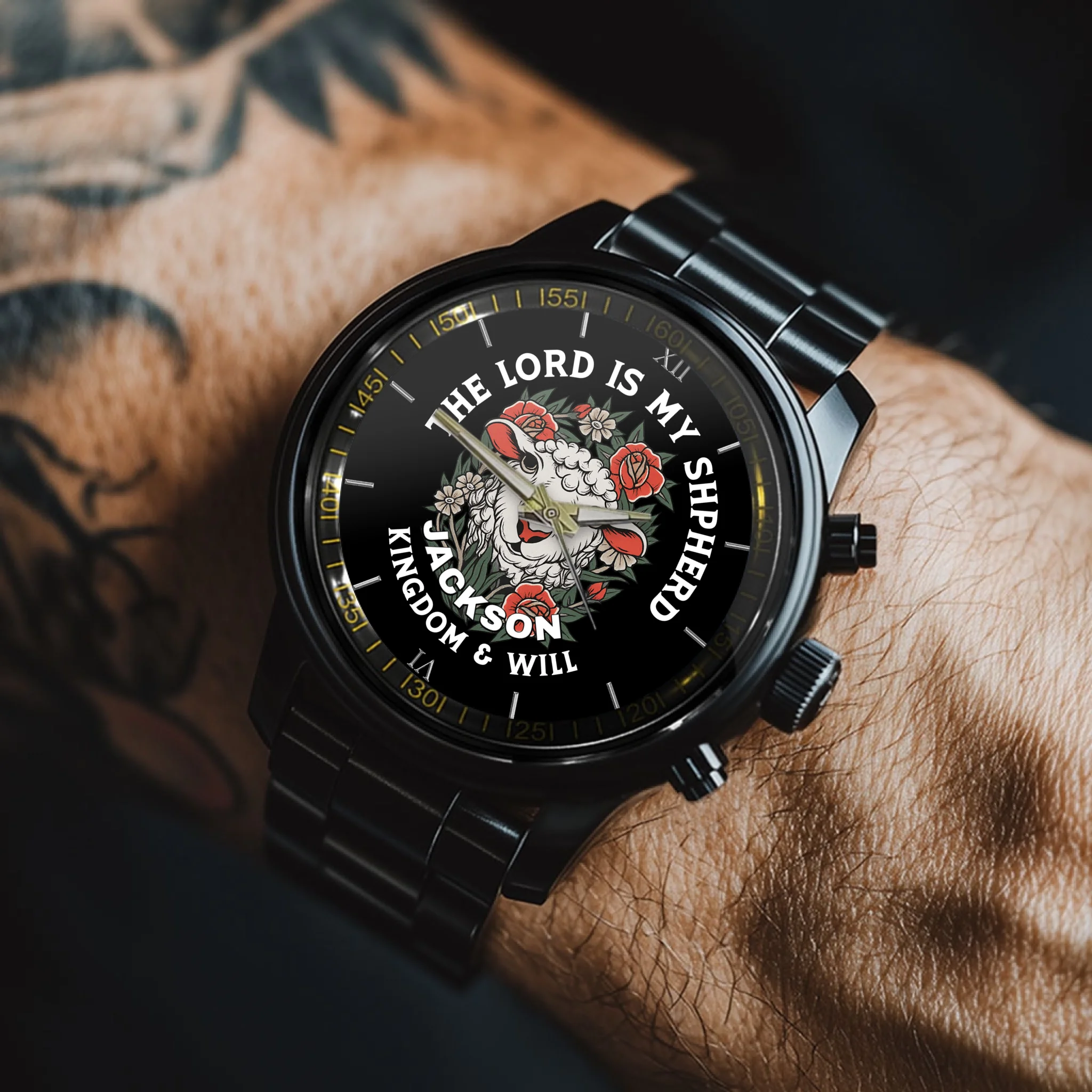 The Lord is My Shpherd - Personalized Watch