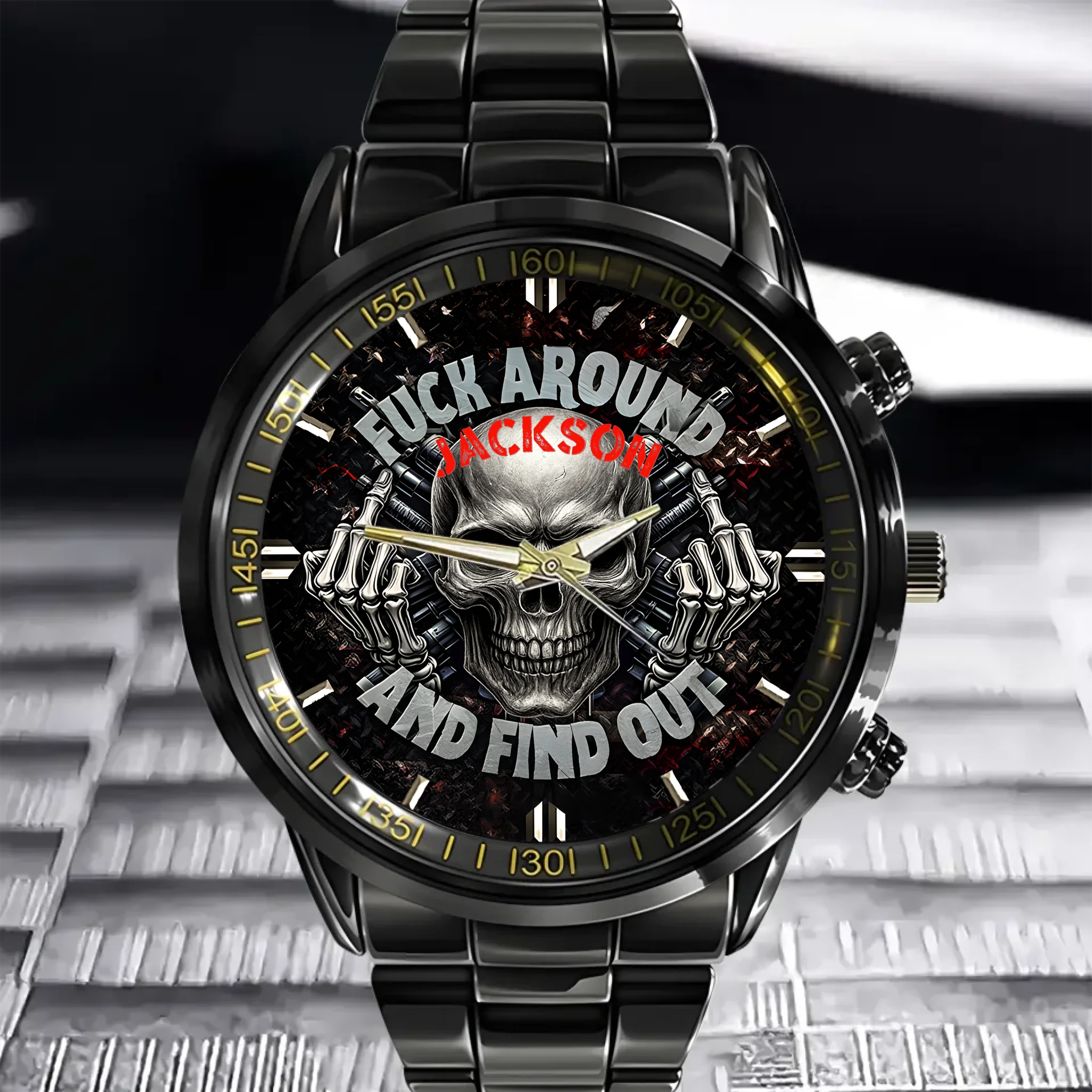 Custom Name Skull Watch - A Badass Gift to Unleash Their Edge