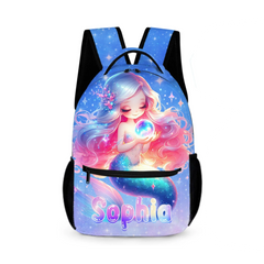 🧜‍♀️ Personalized Mermaid Backpack Set for Girls，Kids/Toddlers Bookbag for Kindergarten & Elementary