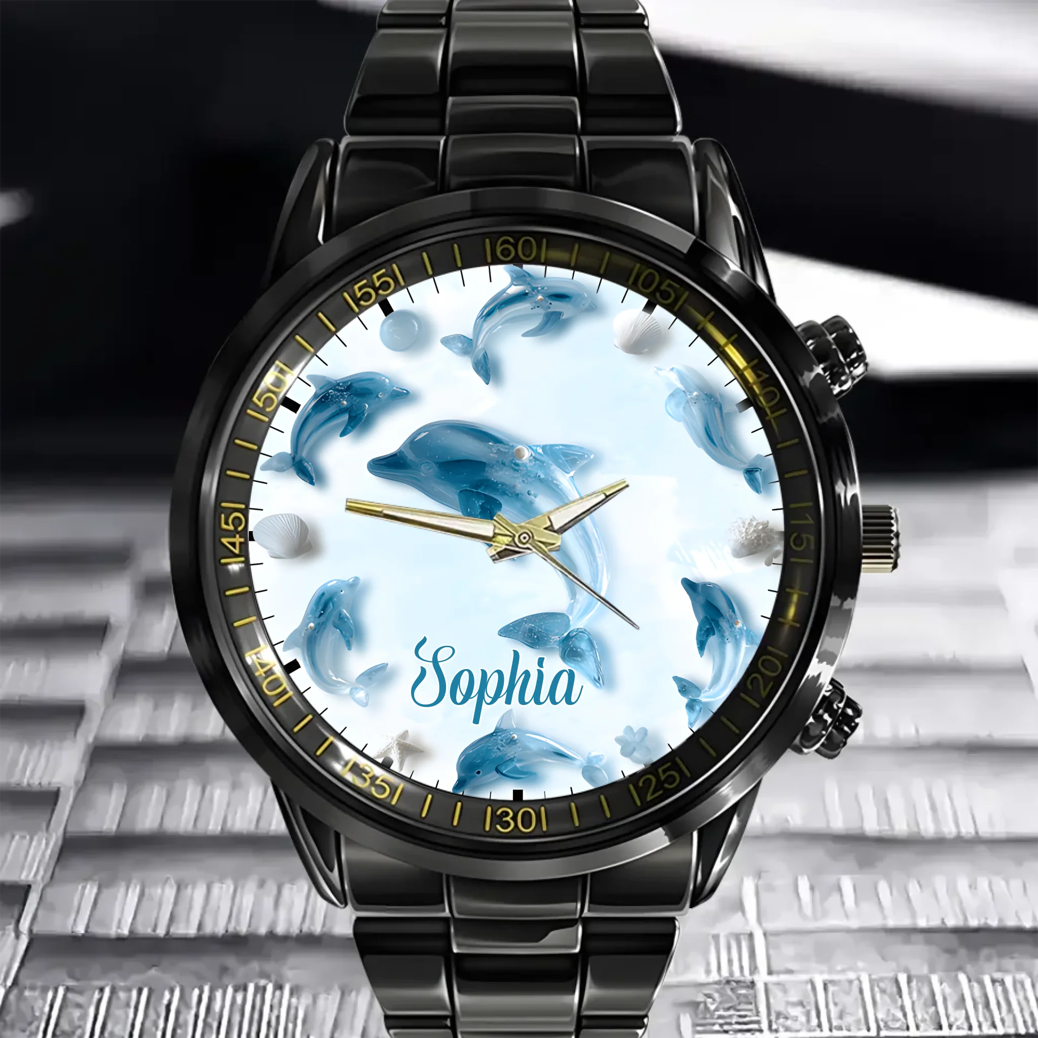 Glassy Animal Themed Custom Watch - Personalized Name