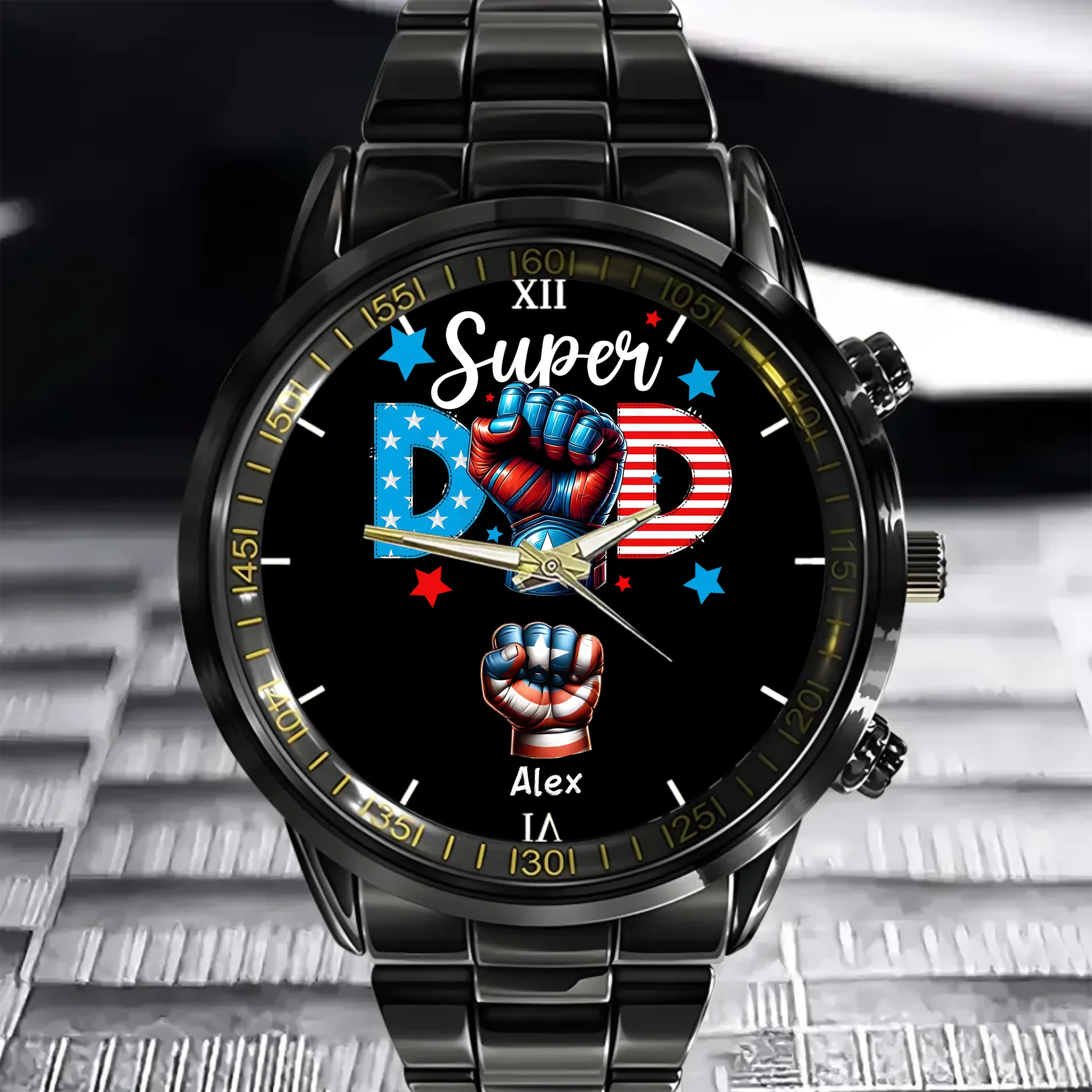 Super Dad - Personalized Watch For Dad,Gift For Dad
