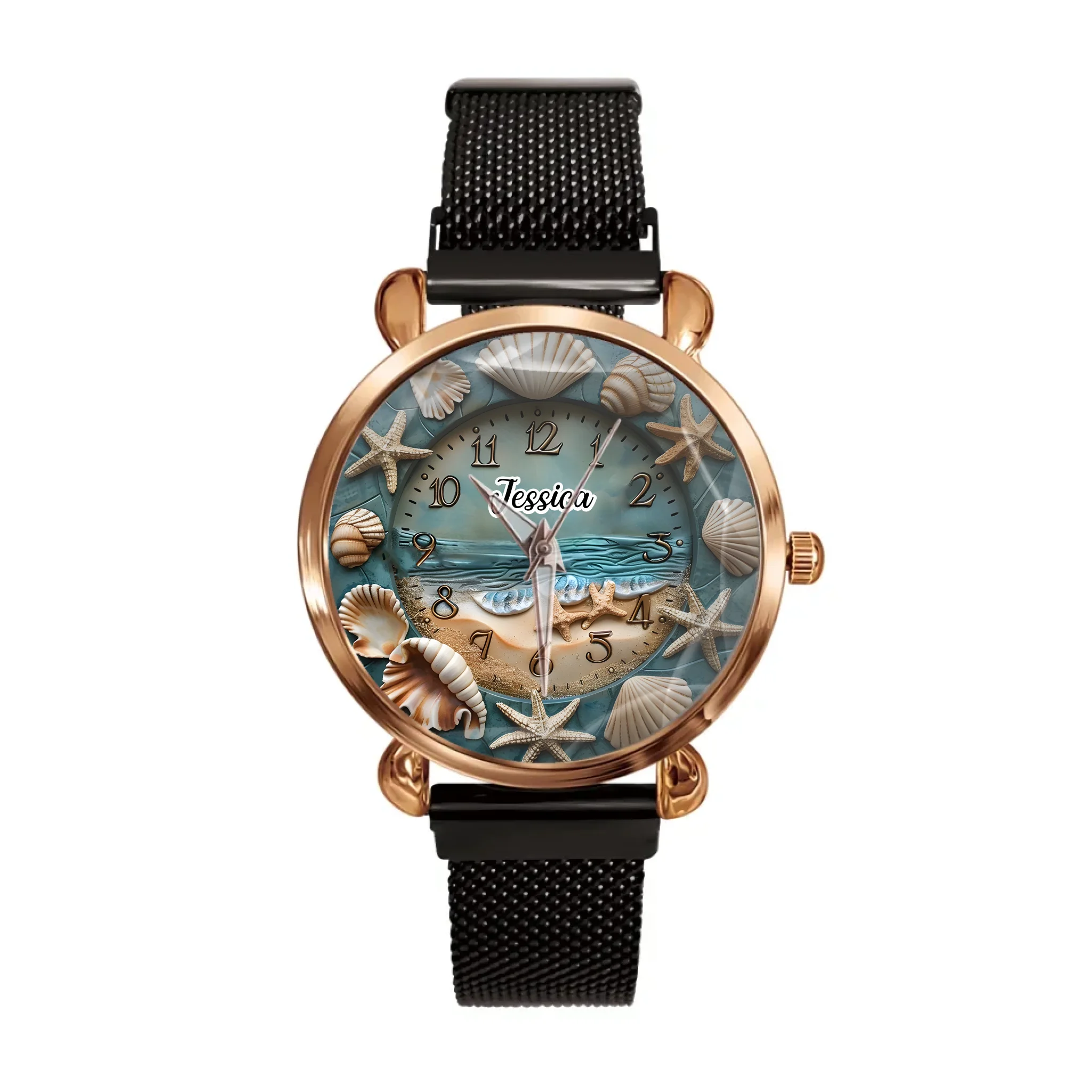 Precious Shell Watch- Personalized Name Watch- Shell Collector Gift