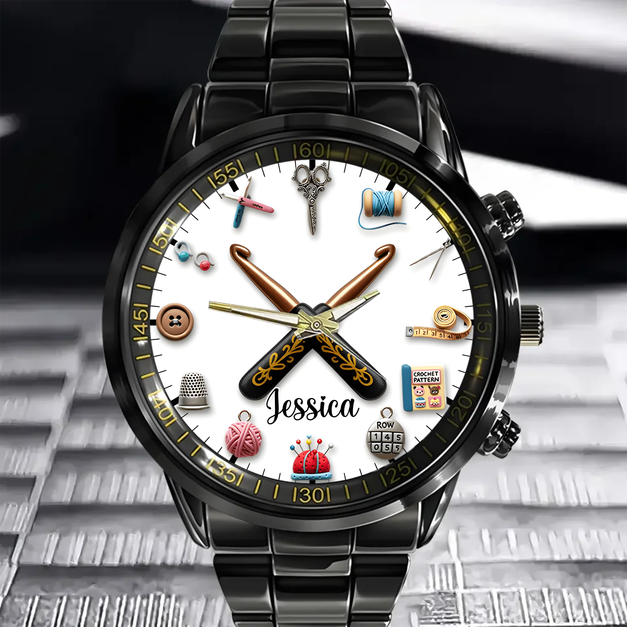 Sewing Time - Personalized Sewing Women Hand Watch