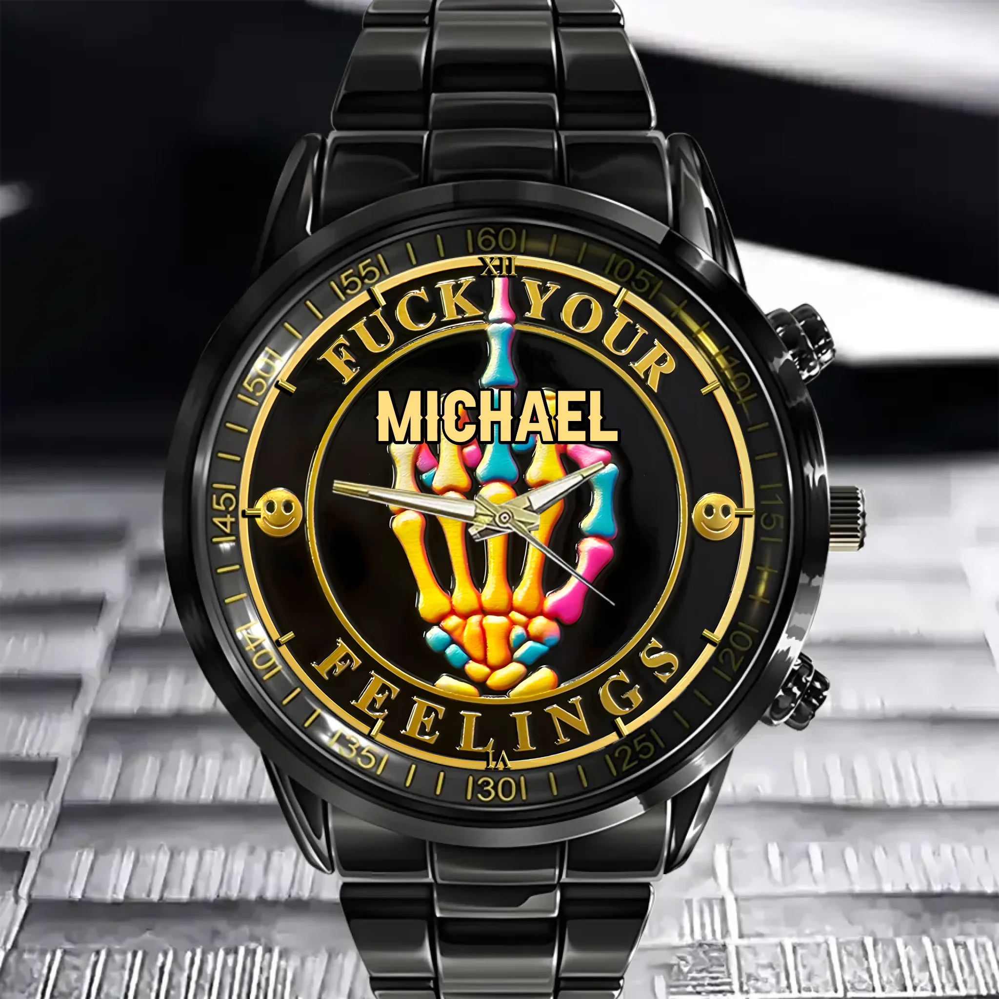 F*ck Your Feelings - Personalized Name Watch