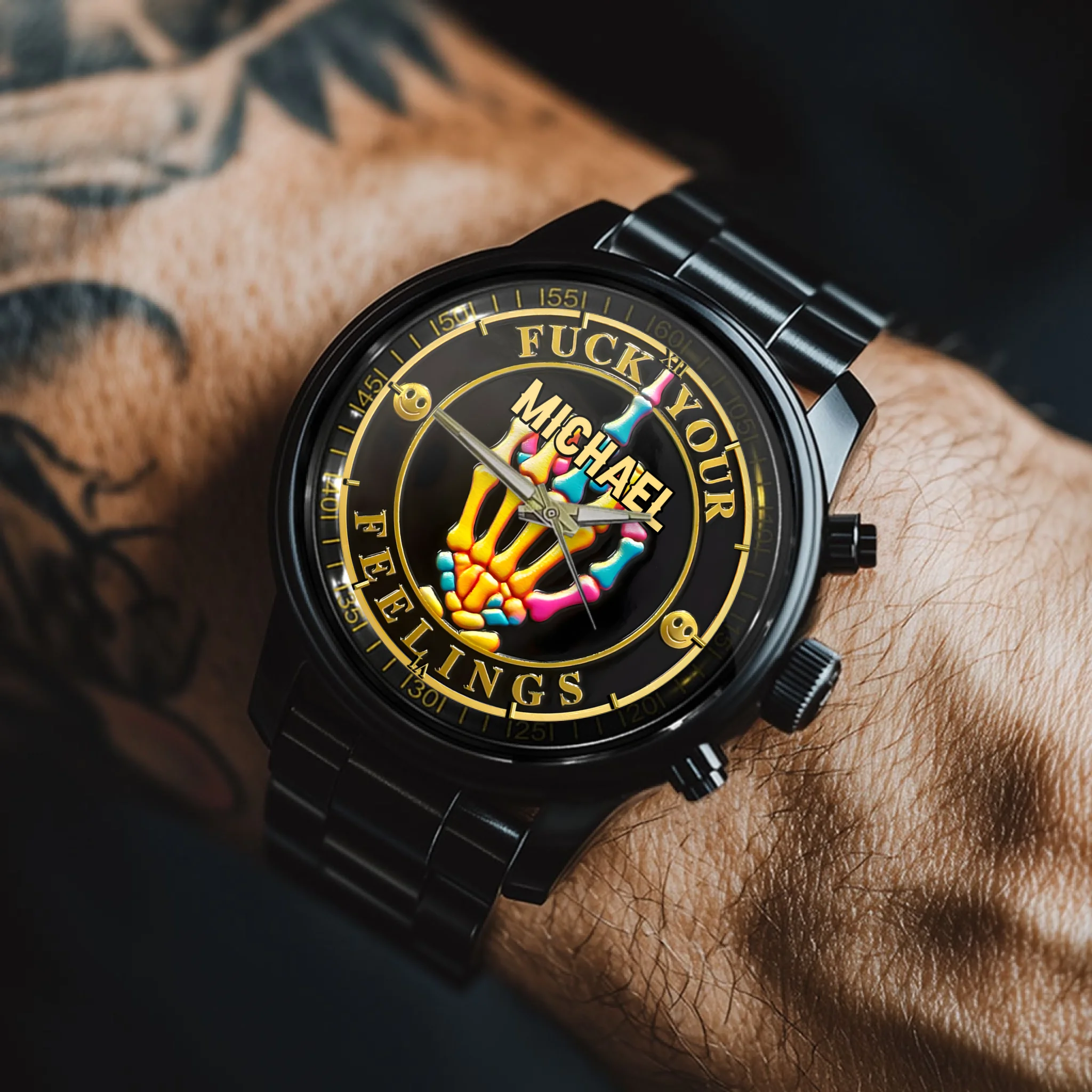 F*ck Your Feelings - Personalized Name Watch