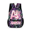 Initials Customized Cute Unicorn Backpack - School Season Gift for Girls Birthday Gift copy