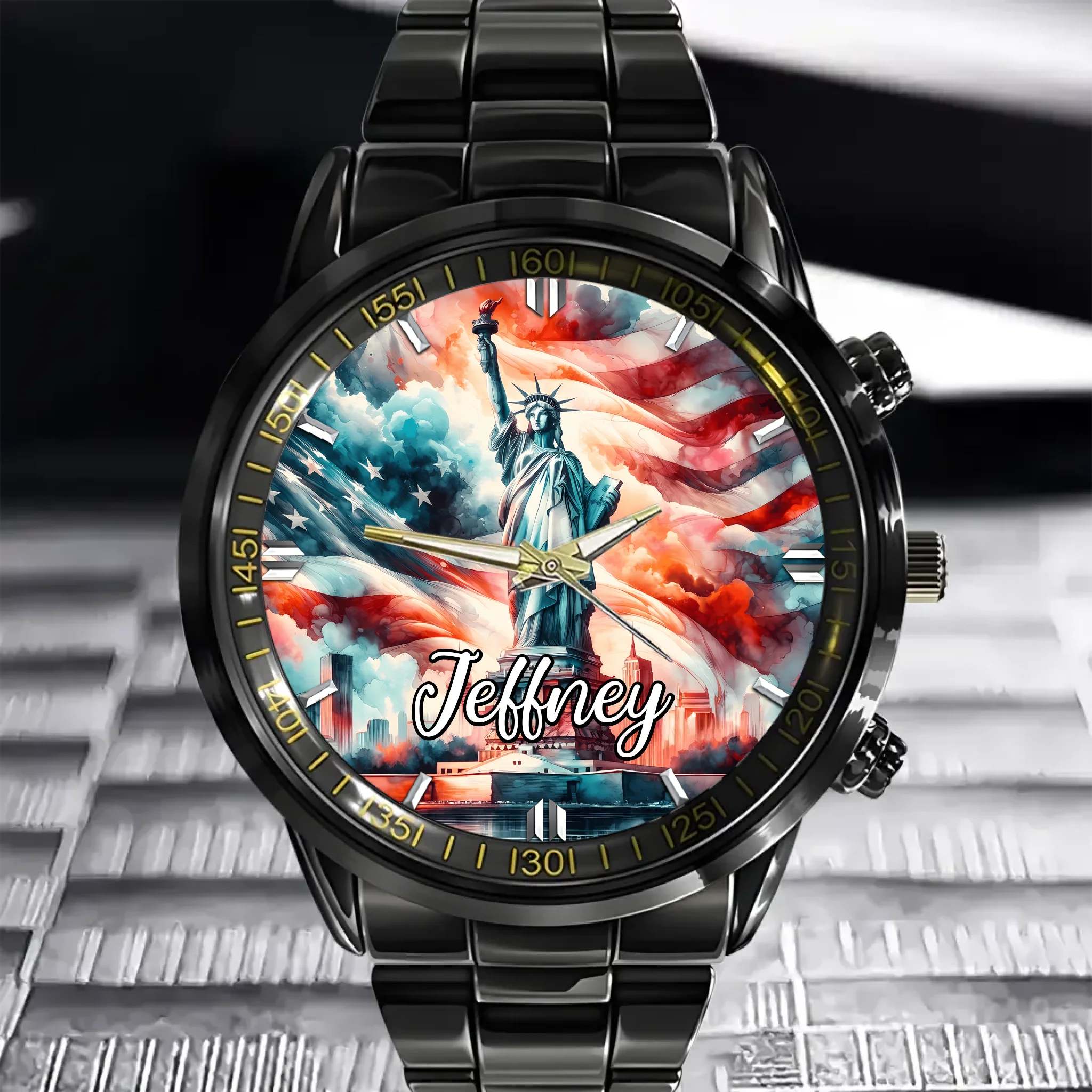 Sacred Statue of Liberty Customized Watches - Personalized Name Watch