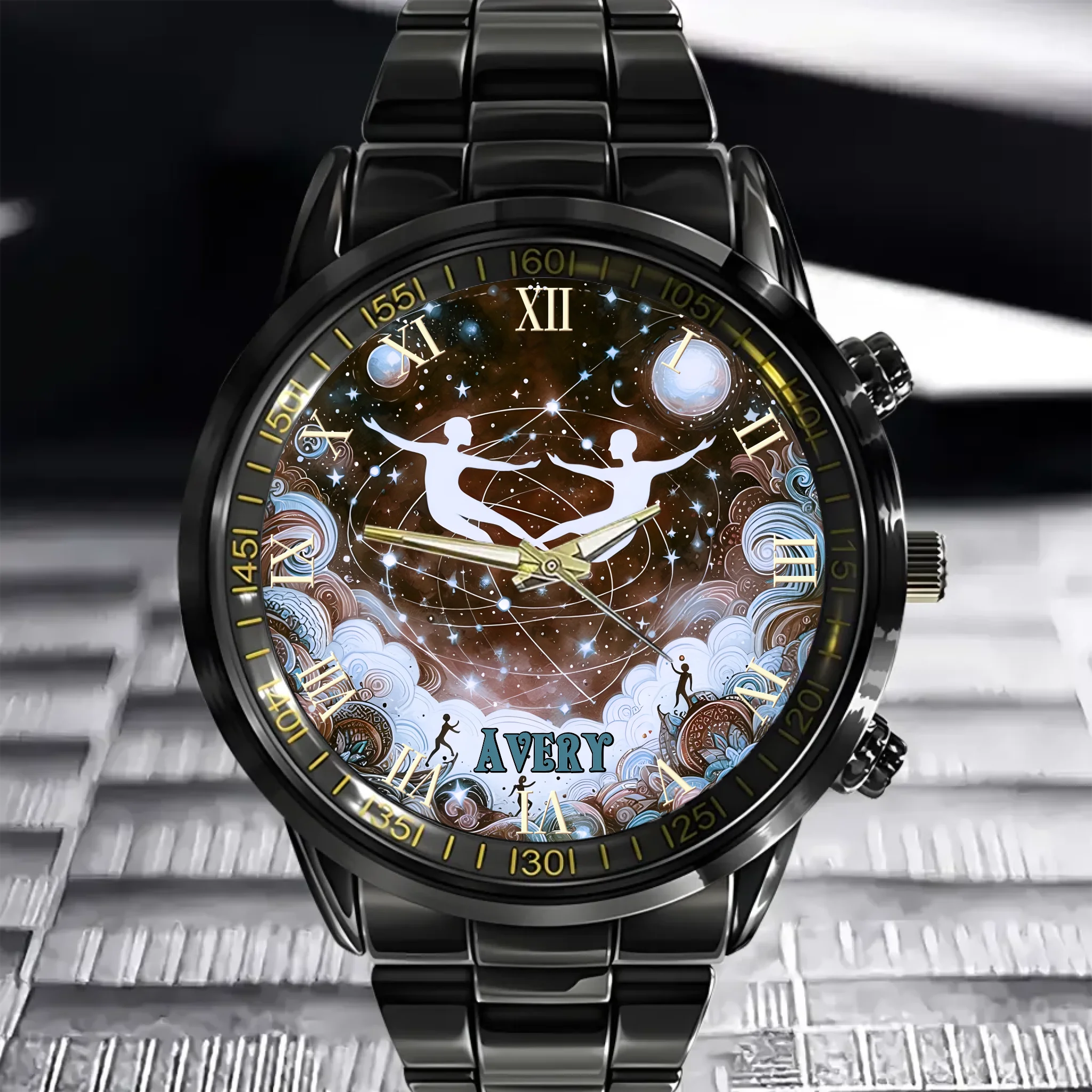 Gemini Name Custom Watch - Personalized Name Custom Watch - Gemini Gift