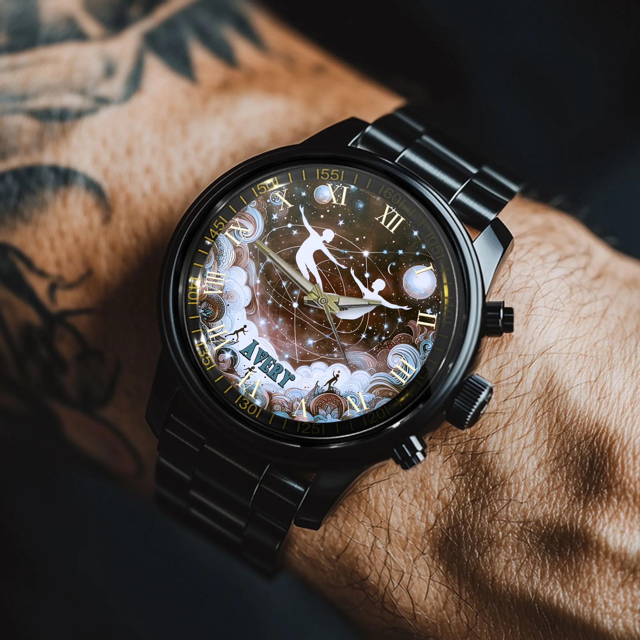 Gemini Name Custom Watch - Personalized Name Custom Watch - Gemini Gift