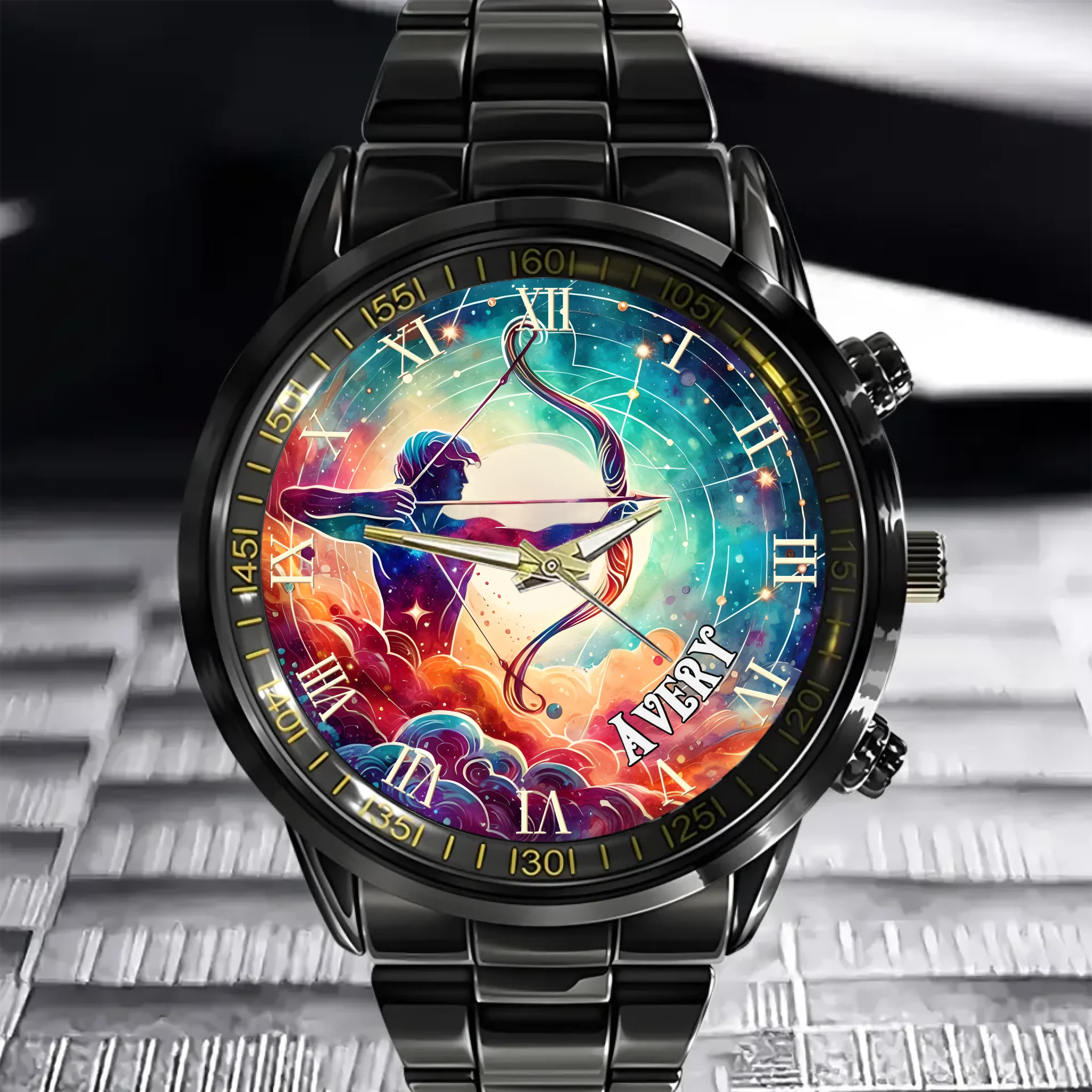 Sagittarius Name Custom Watch - Personalized Name Custom Watch - Sagittarius Gift