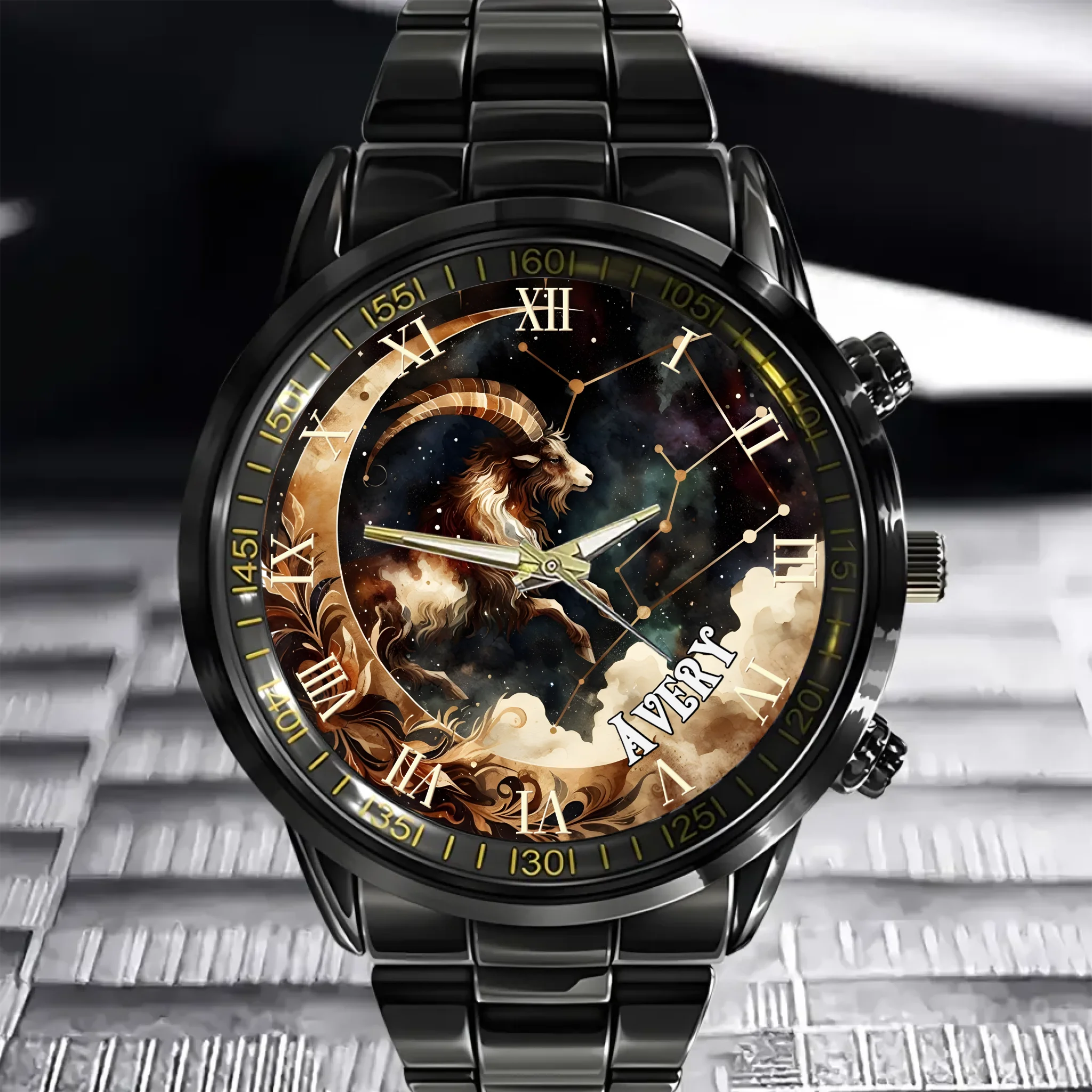 Capricorn Name Custom Watch - Personalized Name Custom Watch - Gift for Capricorn