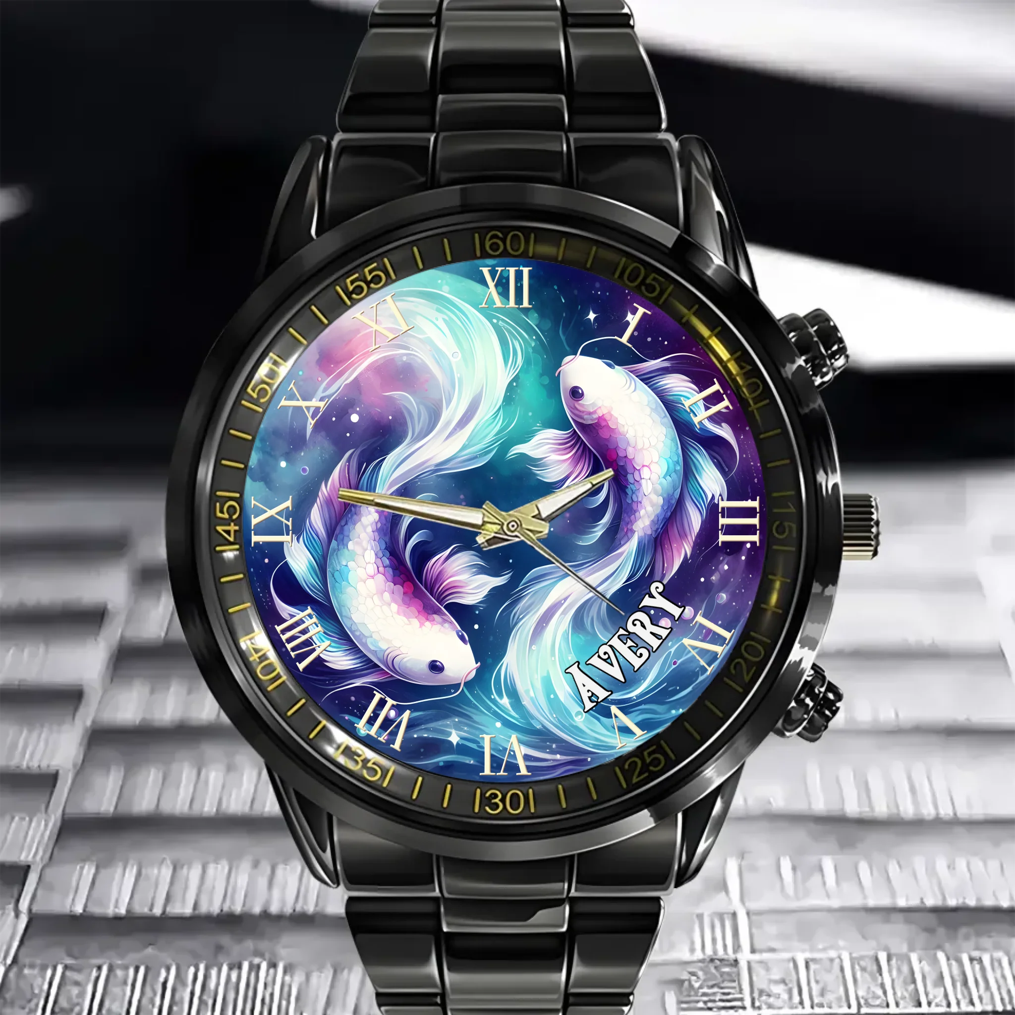 Pisces Name Custom Watch - Personalized Name Custom Watch - Gift for Pisces