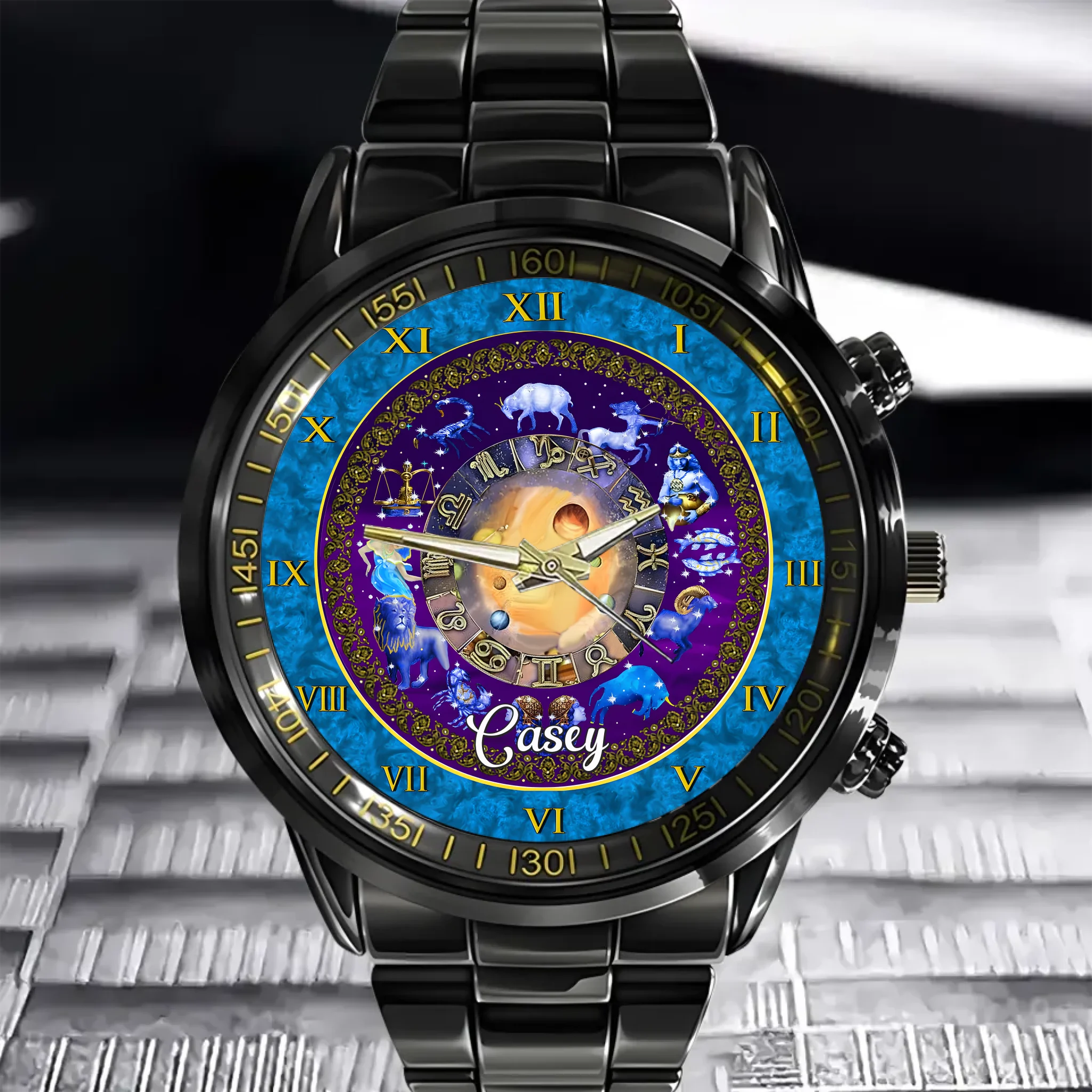 Name Customization 12 zodiac Watch - A gift for zodiac enthusiasts