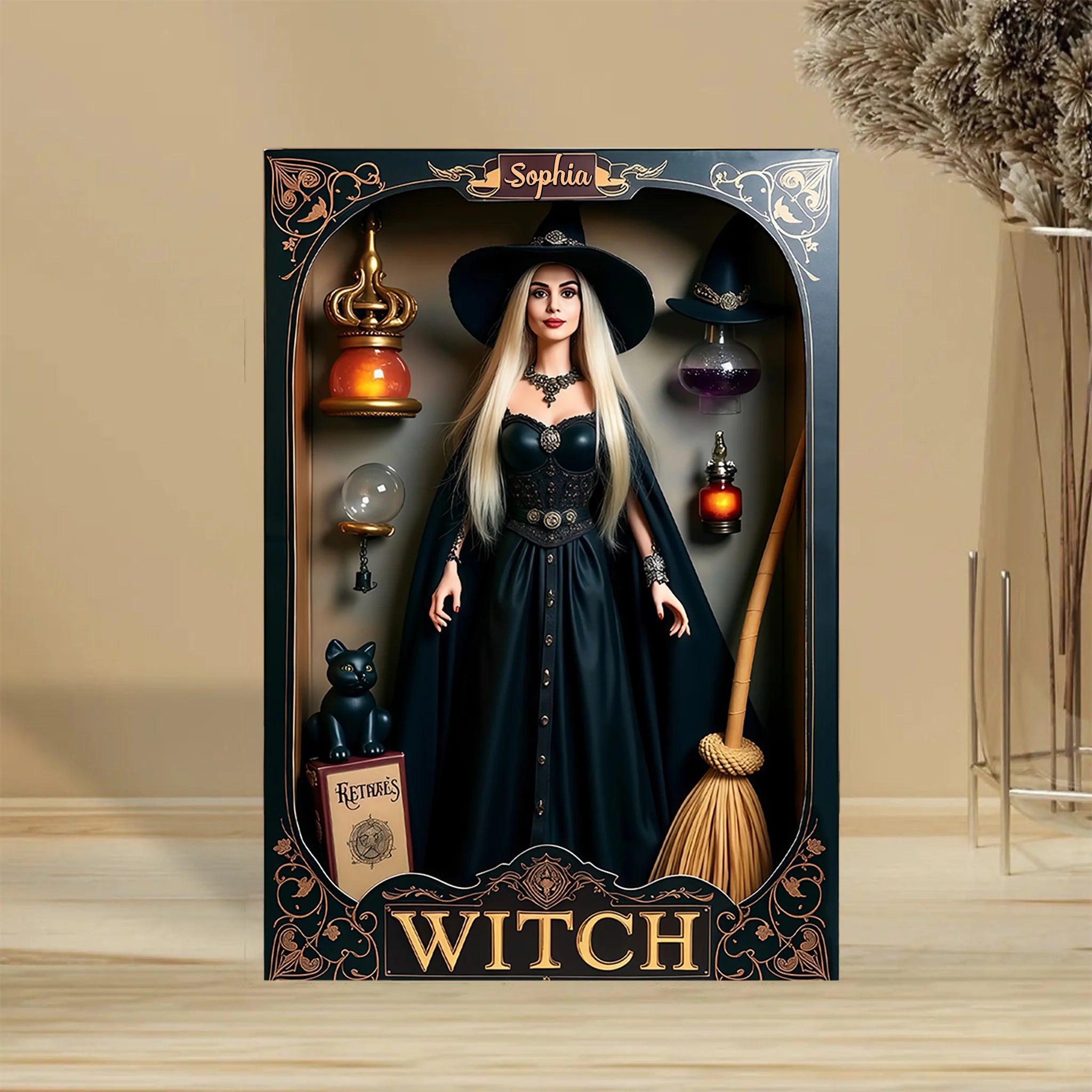 Magical Witch - Personalized Witch Custom Shaped Acrylic Plaque