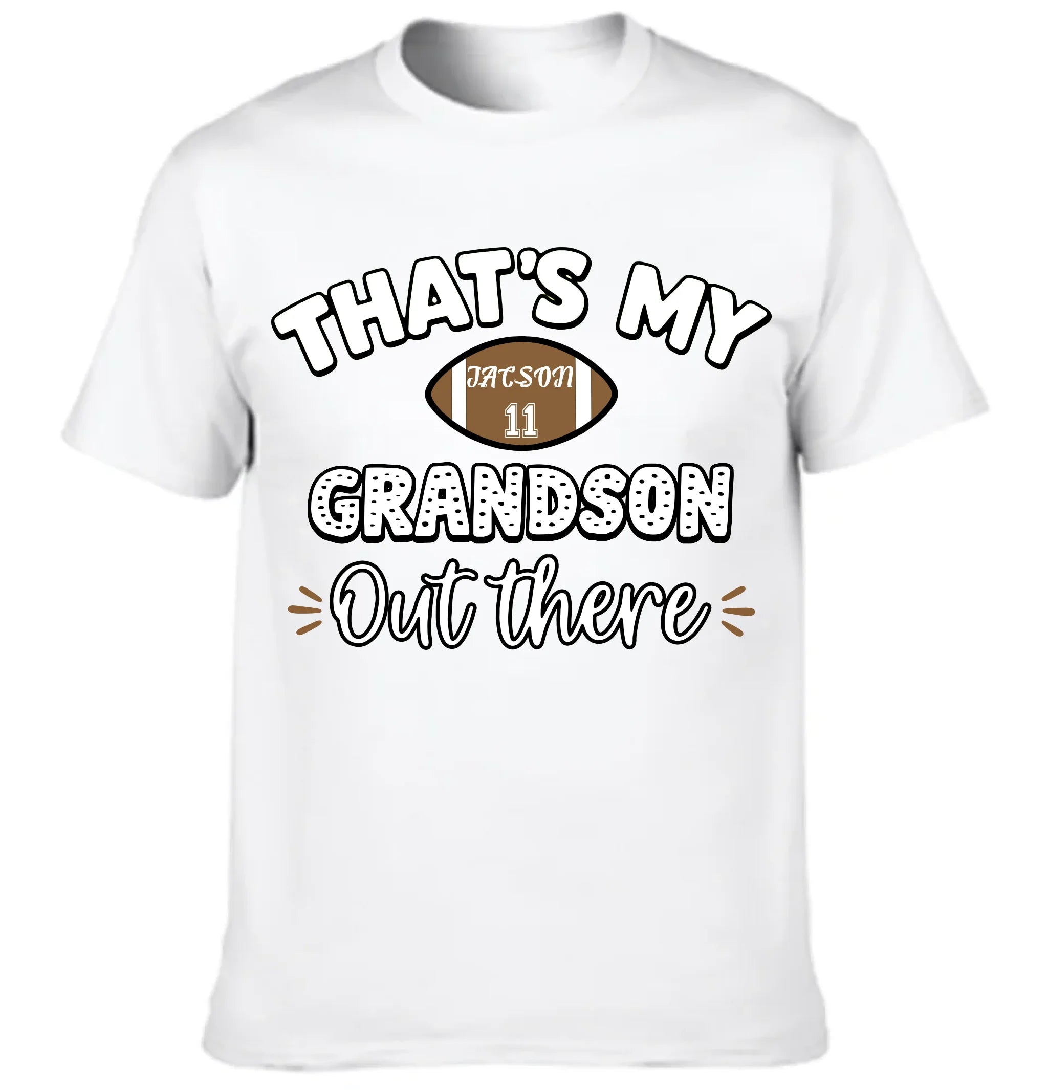 That's My Grandson Out There Customized Clothing - Personalized Name Clothing