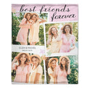 Custom Best Friend Photo Blanket – Personalized Friendship Picture Throw – Gift for Besties