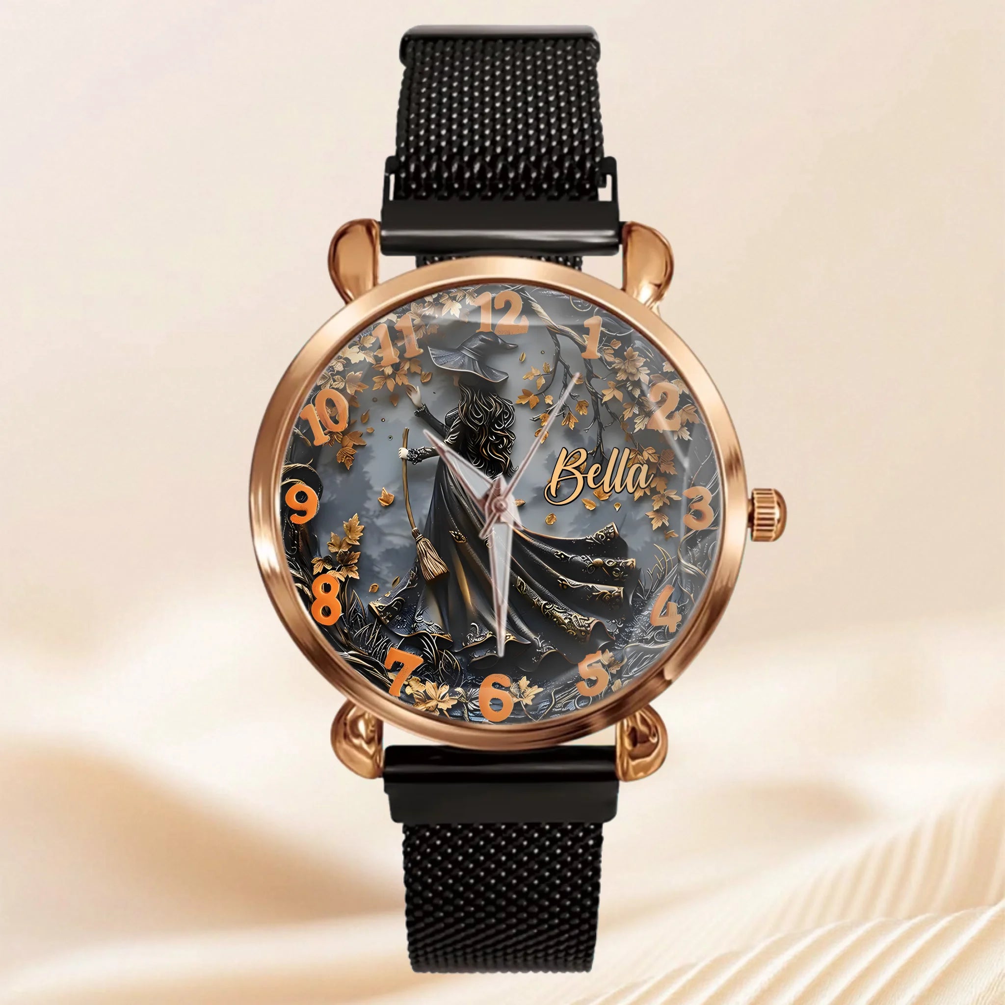 Customized Witch Watch- Personalized Name - Halloween Gifts