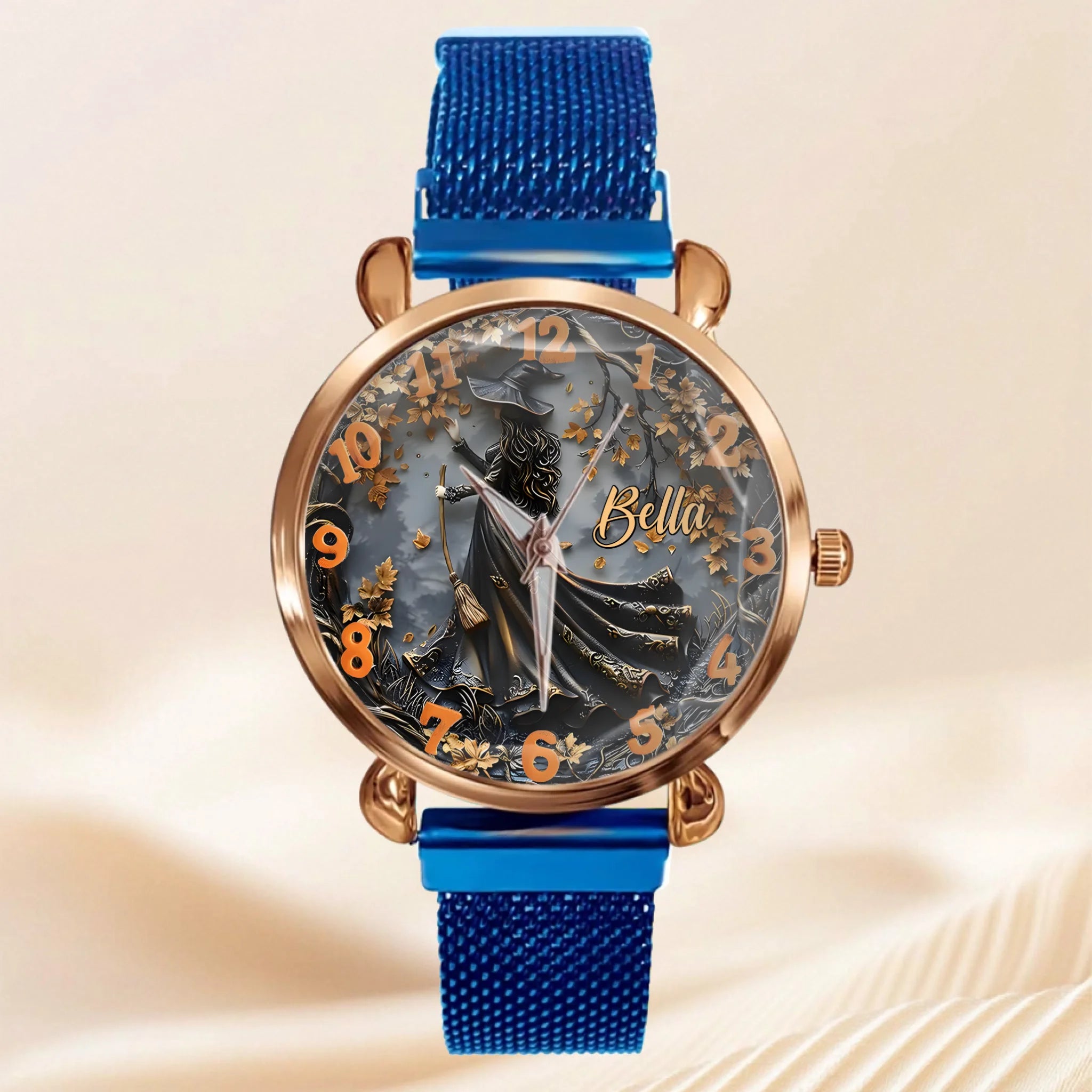 Customized Witch Watch- Personalized Name - Halloween Gifts