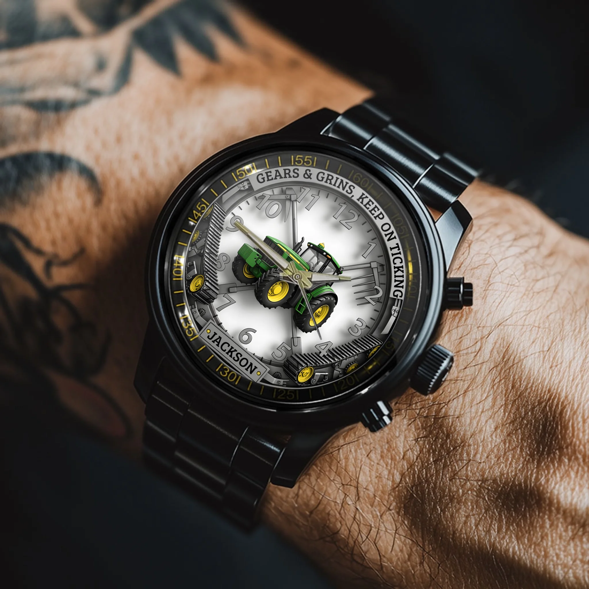 Customized Tractor Watch- Personalized Name - Gifts For Tractor Lovers