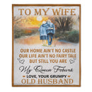 To My Wife Customized Blanket - Personalized Text - Memorial Day Gift