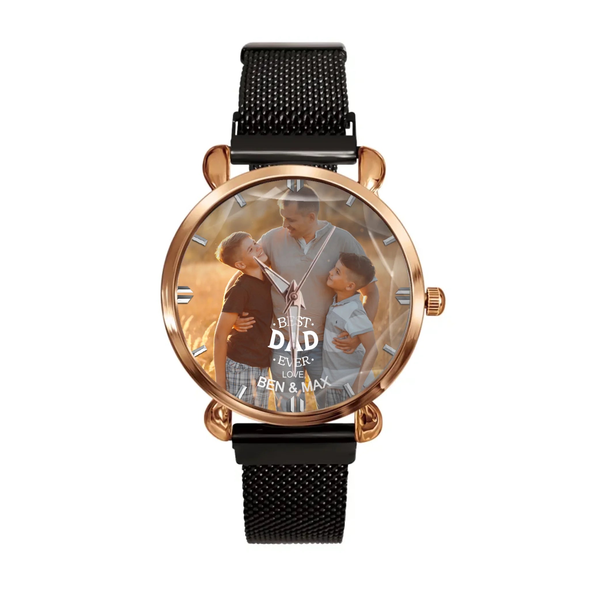Best Dad Ever - Personalized Photo Watch