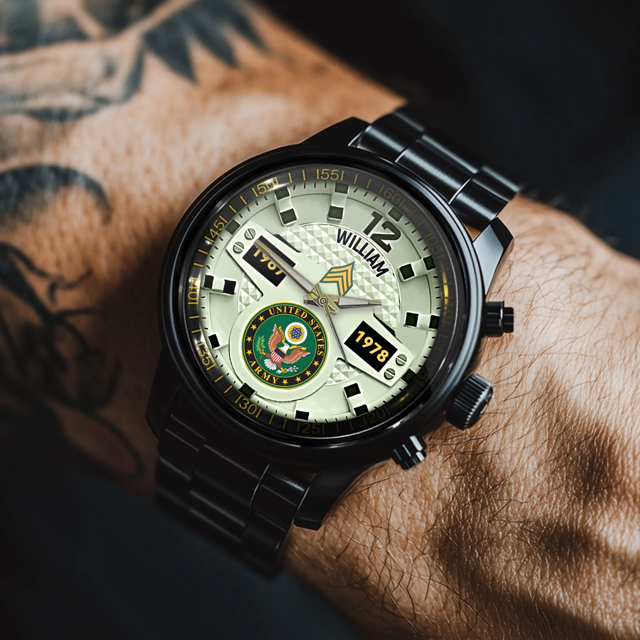 🪖Customized Military Watch - Personalized Branch and Name Watch For Veteran