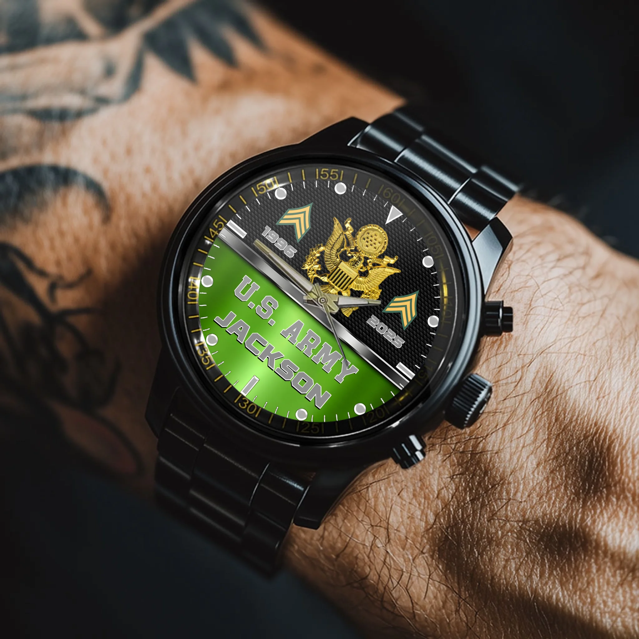 Take Pride In Being A Soldier Customized Watch - Personalized Branch and Name Watch For Veteran