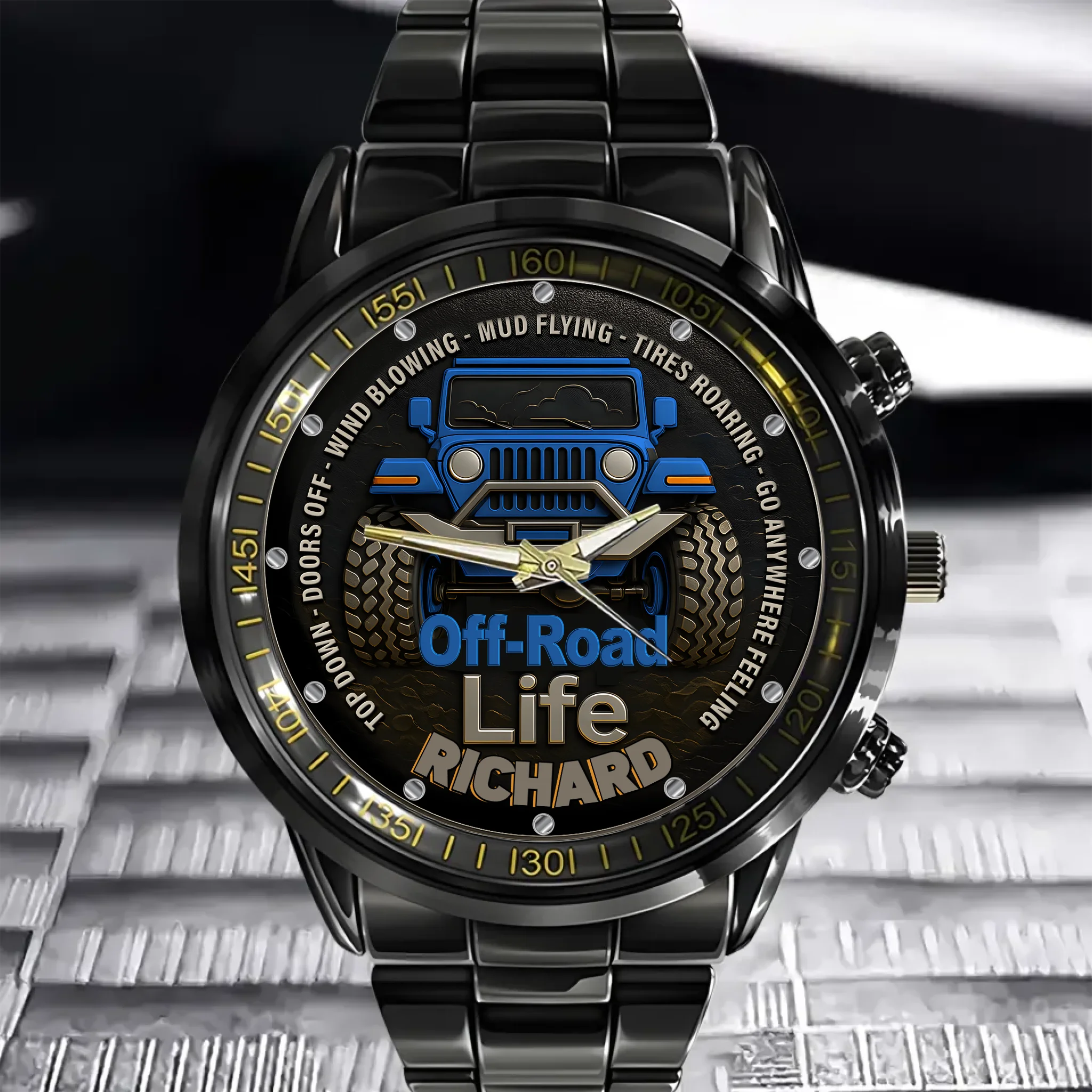Off Road Car - Personalized  Name Watch,4x4 Life,Off-Road Life