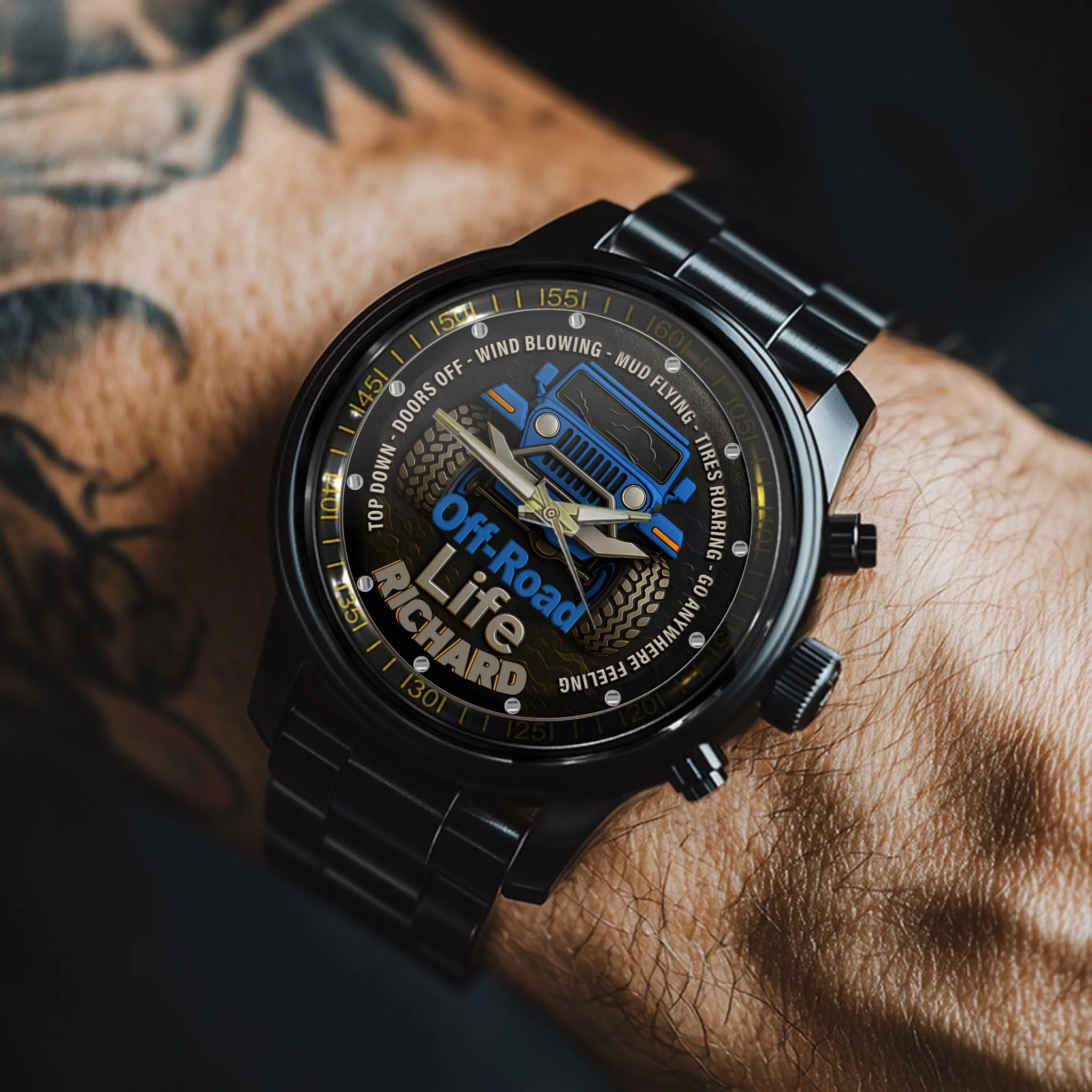 Off Road Car - Personalized  Name Watch,4x4 Life,Off-Road Life