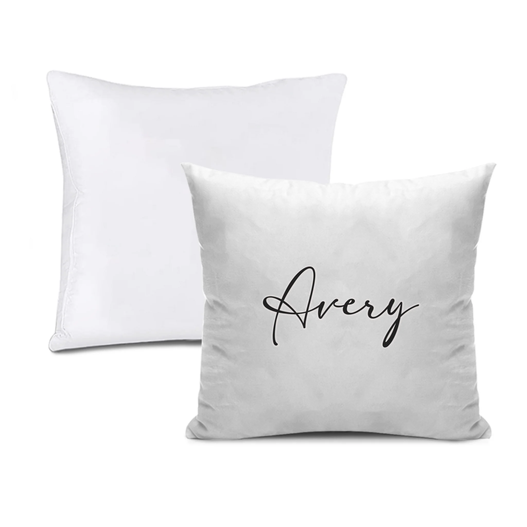 Custom Bunny Carrot Initial Pillow - Personalized Easter Bunny Name Cushion - Gift for Kids
